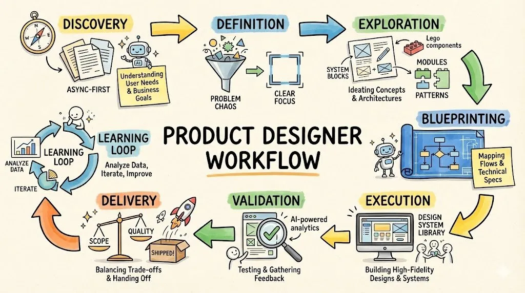 Product Design Workflow — one picture overview