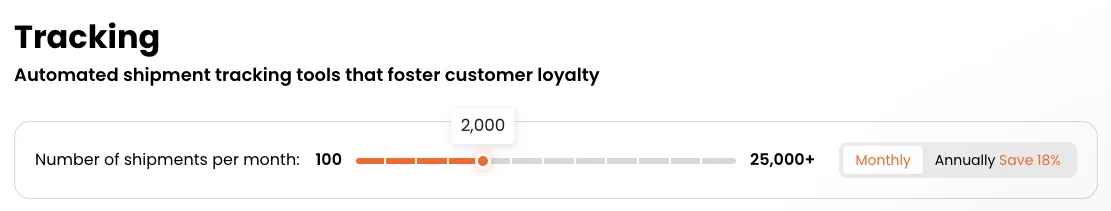 Current volume slider — 13 step options